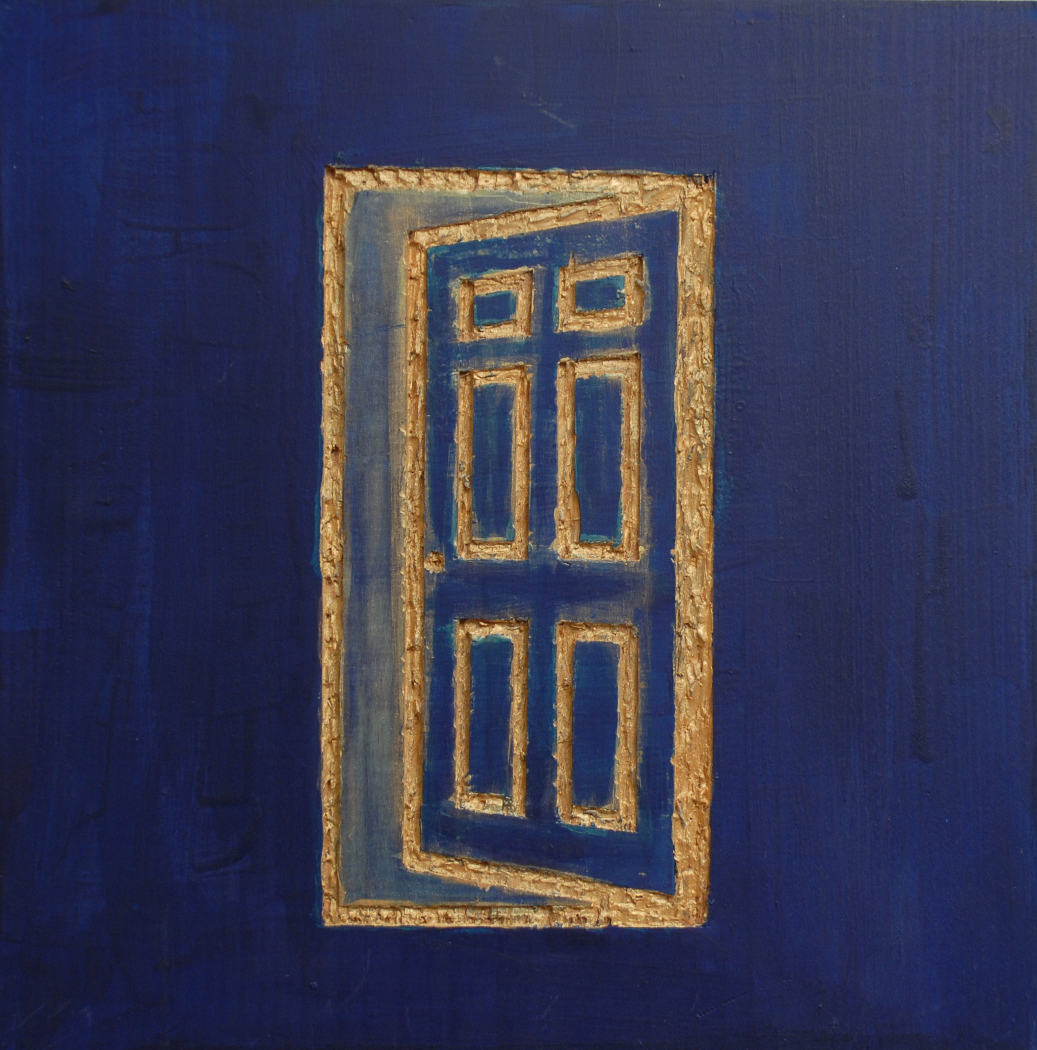 blue doors